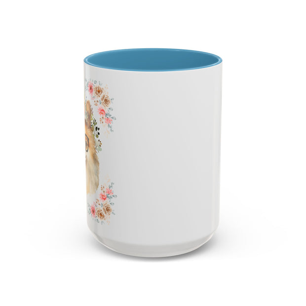 Geeky Goddess Pomeranian Accent Coffee Mug