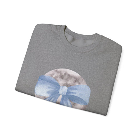 Moon Wrapped In A Bow Unisex Crewneck Sweatshirt