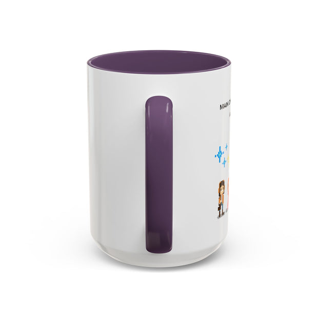 'Main Character Mode: Activated' Accent Coffee Mug