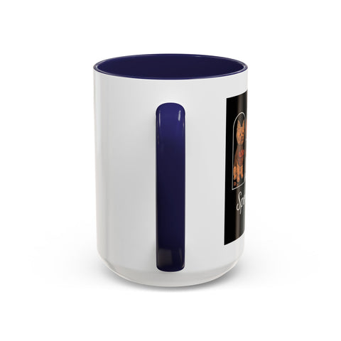 Spooky Season Yorkie Accent Coffee Mug