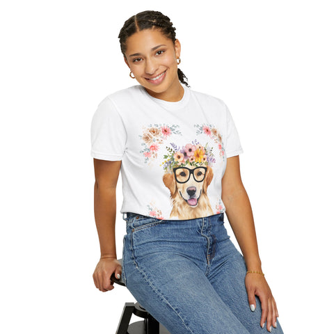Geeky Goddess Golden Retriever Unisex T-Shirt