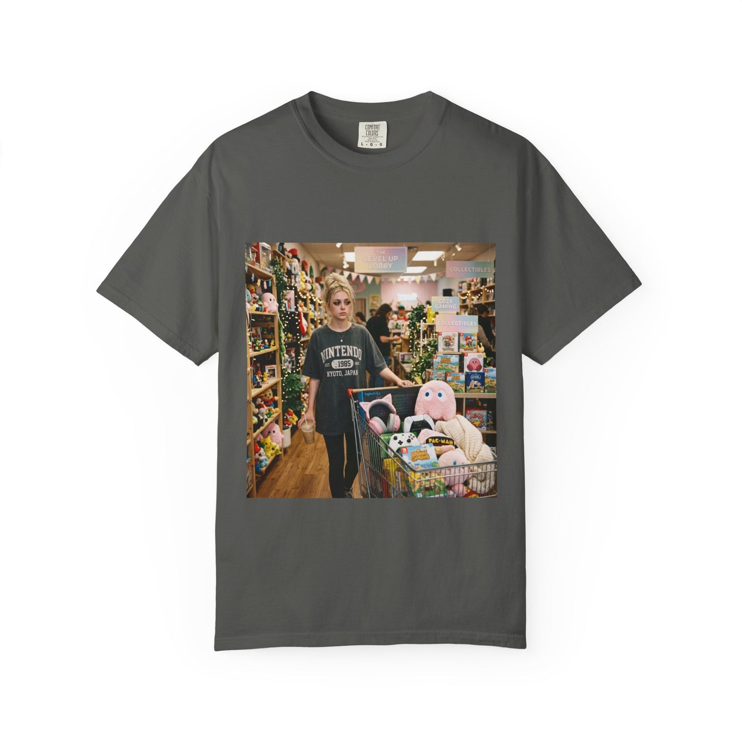 Unwell But Gaming Shirt | Gamer Girl Tee, Cozy Gaming Shirt, Video Game Lover Gift, Caffeine & Side Quests Aesthetic, Oversized Graphic Tee