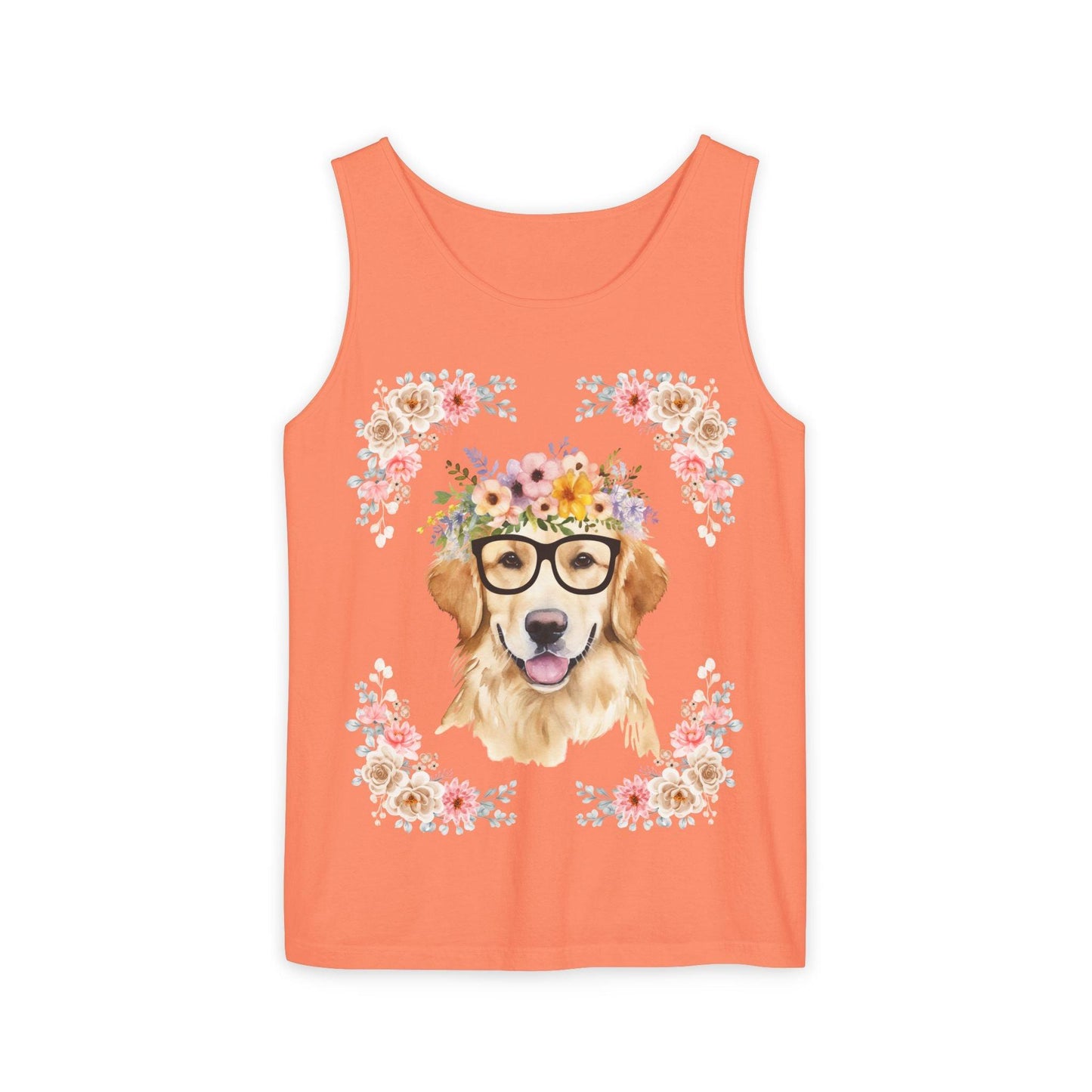 Geeky Goddess Golden Retriever Unisex Tank Top
