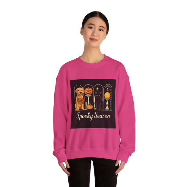 Spooky Season Golden Retriever Crewneck Sweatshirt