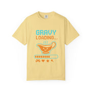 Gravy Loading Unisex Tee, Funny Foodie T-Shirt for Thanksgiving, Casual Wear, Gamer Gift, Comfort Fit