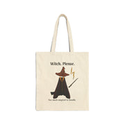 'Witch, Please. Too Much Magical To Handle.' Wizard Cotton Canvas Tote Bag