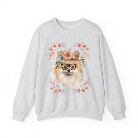 Geeky Goddess Pomeranian Unisex Crewneck Sweatshirt