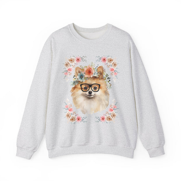 Geeky Goddess Pomeranian Unisex Crewneck Sweatshirt