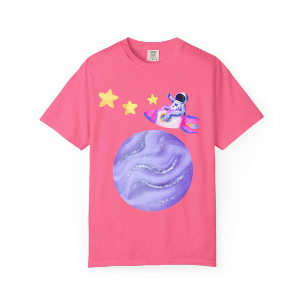 Astronaut Taking Off In Space Unisex T-Shirt