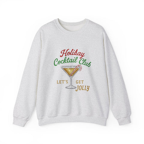 Holiday Cocktail Club Sweatshirt | Lets Get Jolly Christmas Sweatshirt