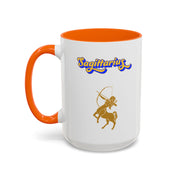 'Sagittarius' Zodiac Accent Coffee Mug
