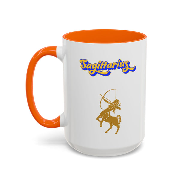 'Sagittarius' Zodiac Accent Coffee Mug