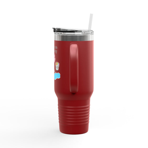 'Side Quest: Pool Party' Insulated Travel Mug, 40oz