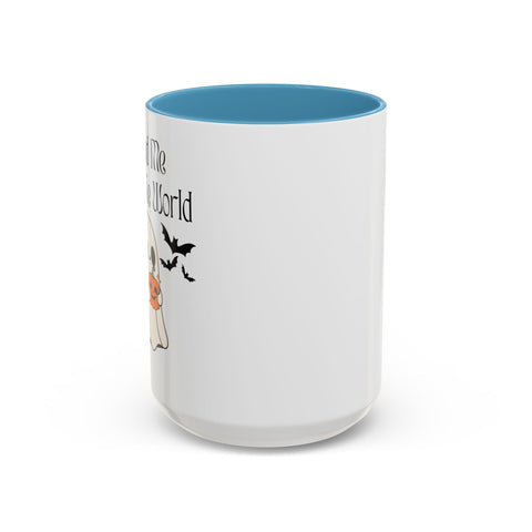 'You and Me Against The World' Accent Coffee Mug