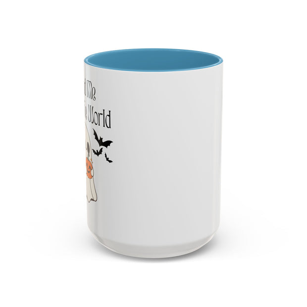 'You and Me Against The World' Accent Coffee Mug