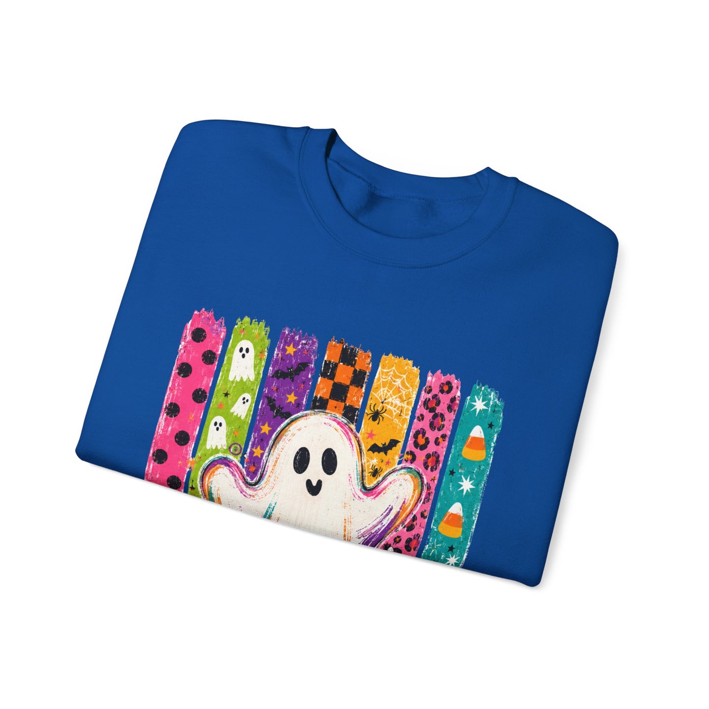 Rainbow Ghost Halloween Sweatshirt | Cute Ghost Graphic Crewneck