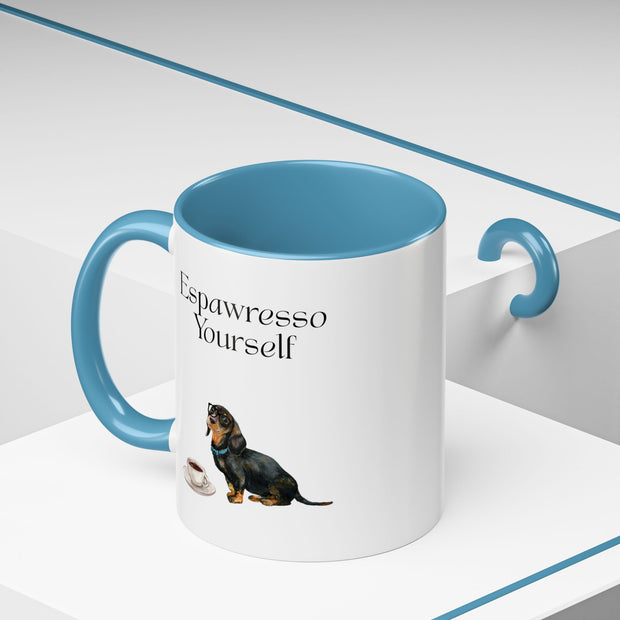 'Espawresso Yourself' Dachshund Accent Coffee Mug