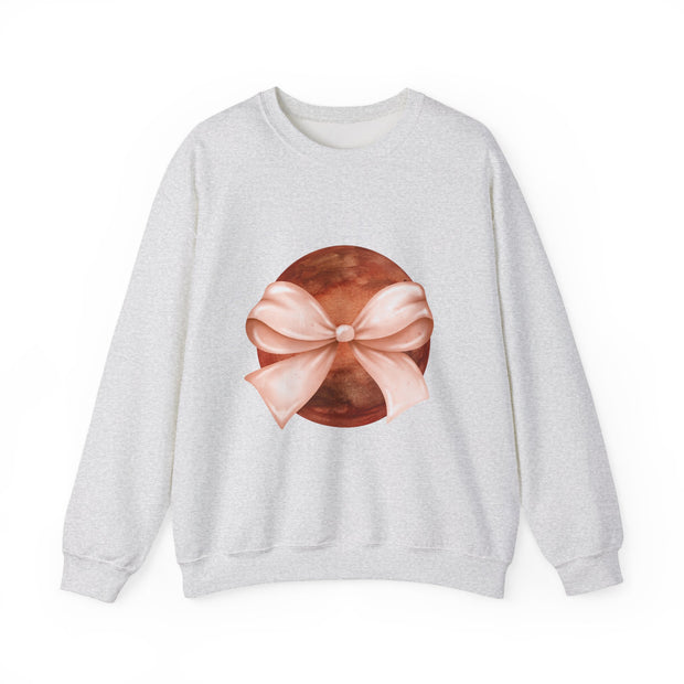 Mars Wrapped In A Bow Unisex Crewneck Sweatshirt