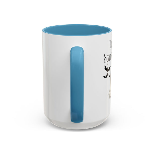 'You and Me Against The World' Accent Coffee Mug
