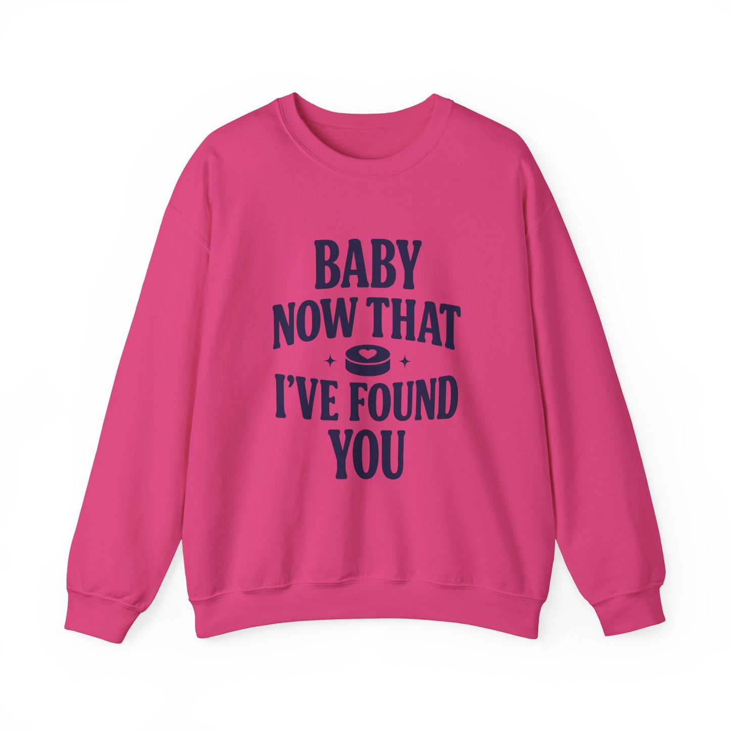 Baby Now That I've Found You Hockey Romance Sweatshirt, Hockey Romance Reader Crewneck, Booktok Sports Romance Gift