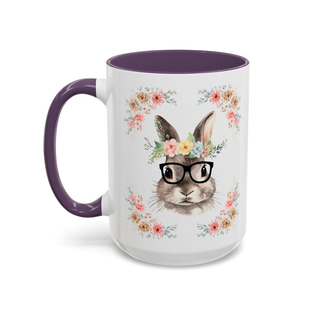 Geeky Goddess Bunny Accent Coffee Mug
