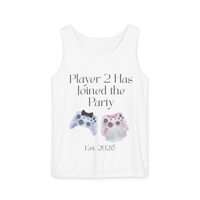 'Player 2 Has Joined the Party' 'Est. 2026' Unisex Tank Top