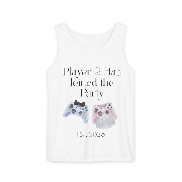 'Player 2 Has Joined the Party' 'Est. 2026' Unisex Tank Top