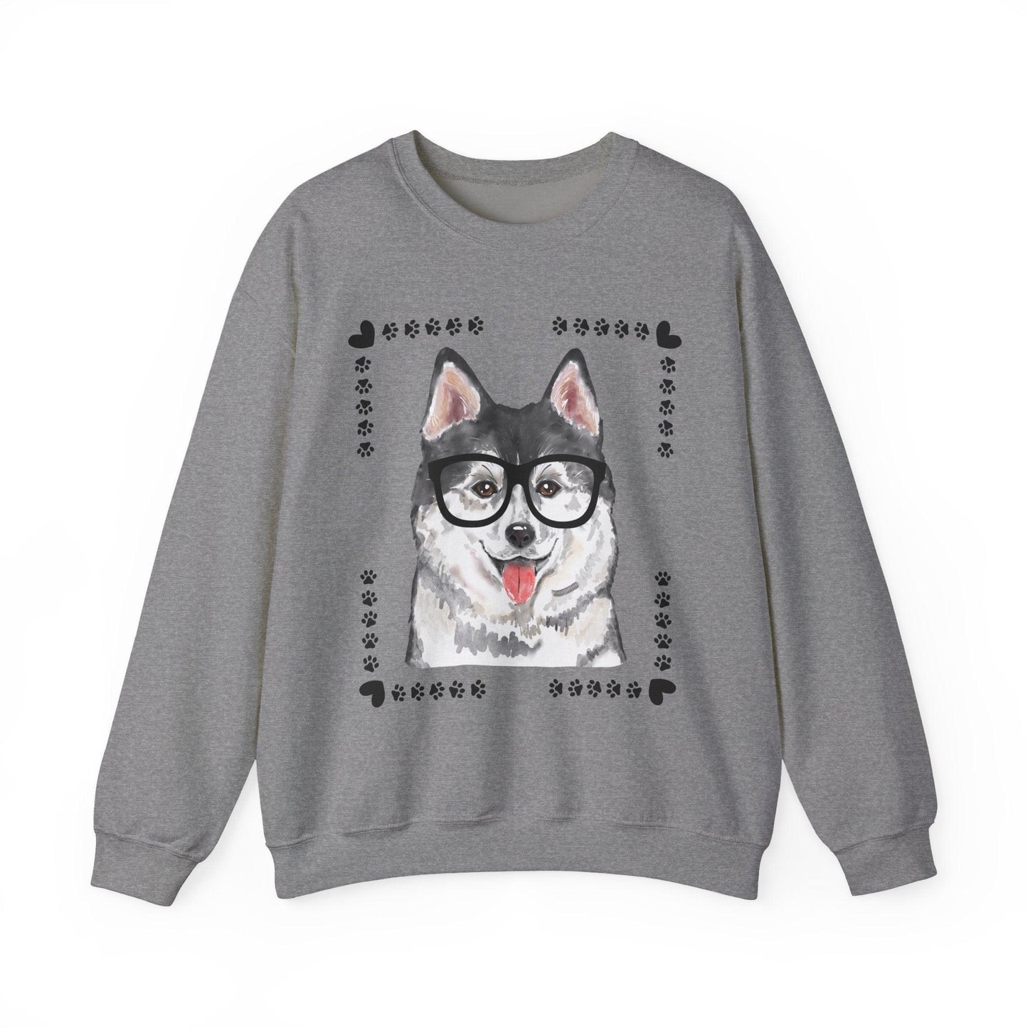 Geeky Good Siberian Husky Unisex Crewneck Sweatshirt