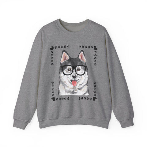 Geeky Good Siberian Husky Unisex Crewneck Sweatshirt