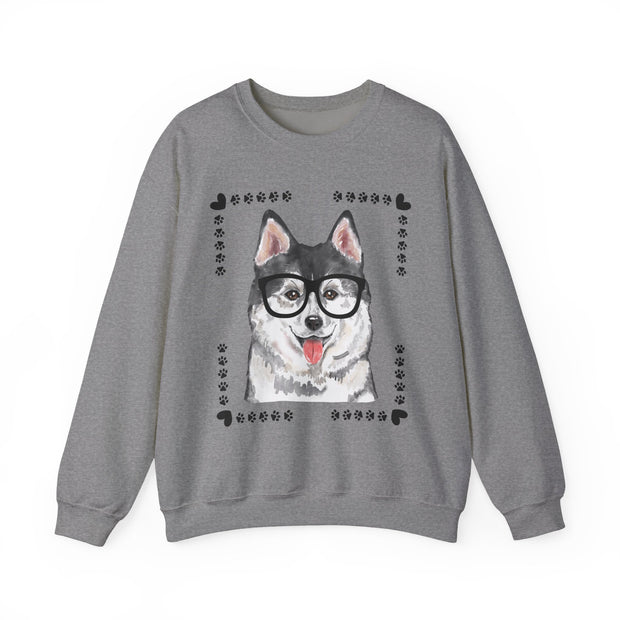 Geeky Good Siberian Husky Unisex Crewneck Sweatshirt