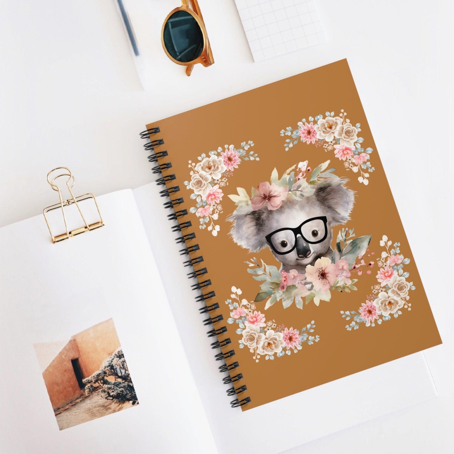 Geeky Goddess Koala Spiral Notebook