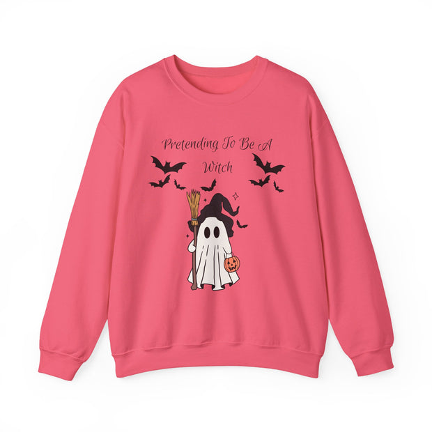 'Pretending To Be A Witch' Unisex Crewneck Sweatshirt