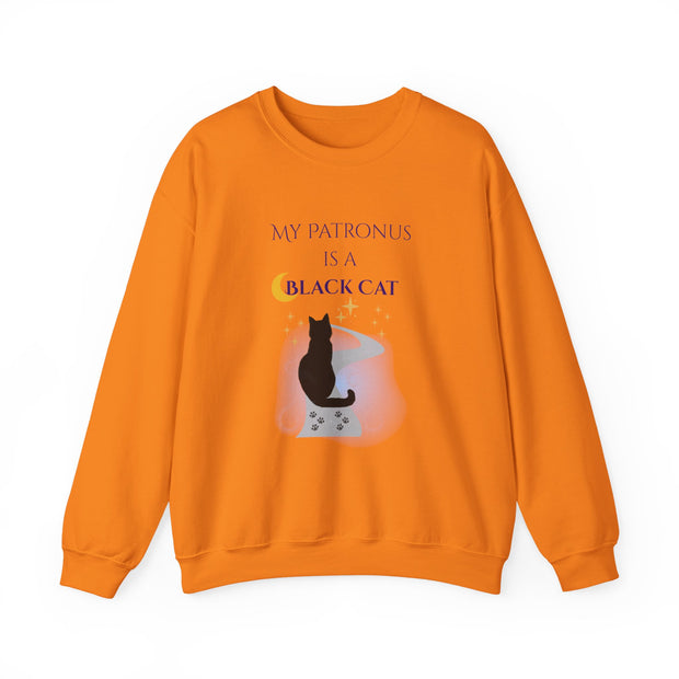'My Patronus Is A Black Cat' Unisex Crewneck Sweatshirt