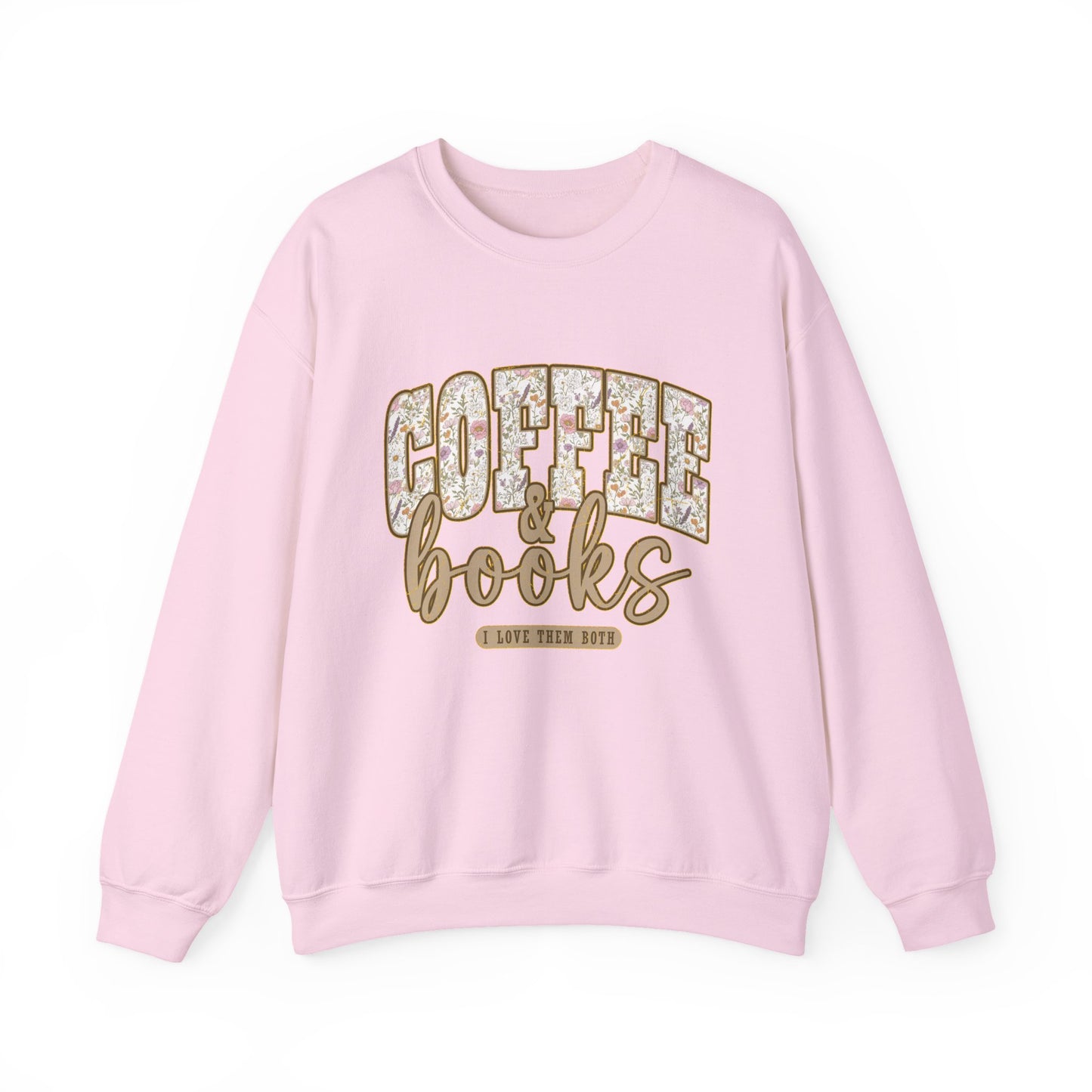 Coffee & Books Crewneck Sweatshirt | Cozy Reading Coffee Shirt