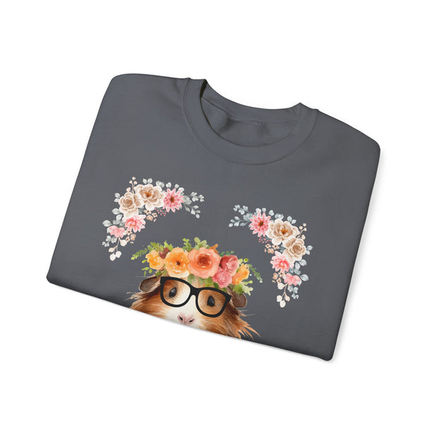 Geeky Goddess Guinea Pig Unisex Crewneck Sweatshirt
