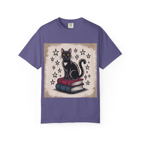Cat and Book Lover's T-Shirt,