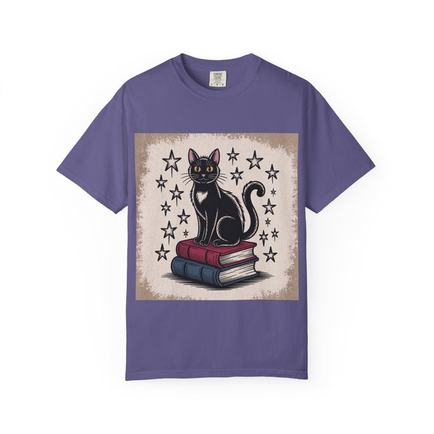 Cat and Book Lover's T-Shirt,