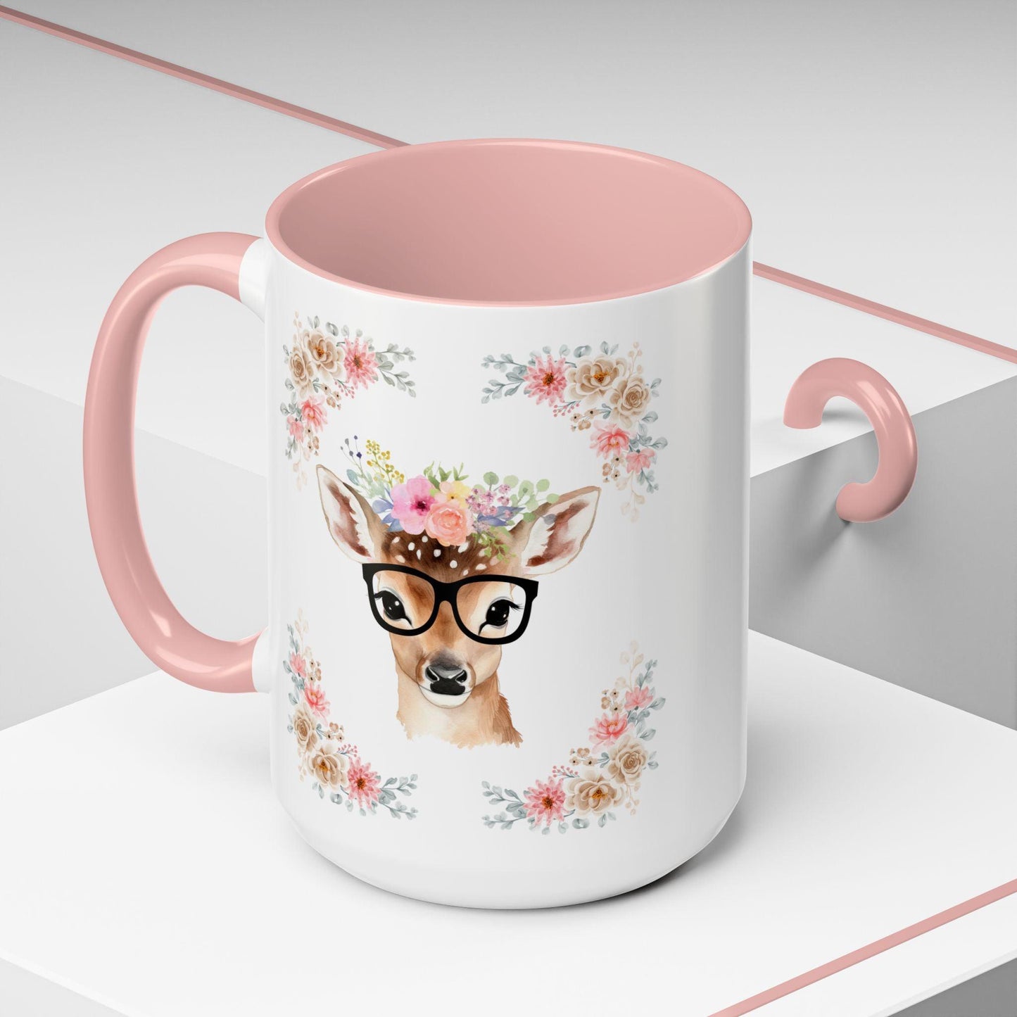 Geeky Goddess Deer Accent Coffee Mug