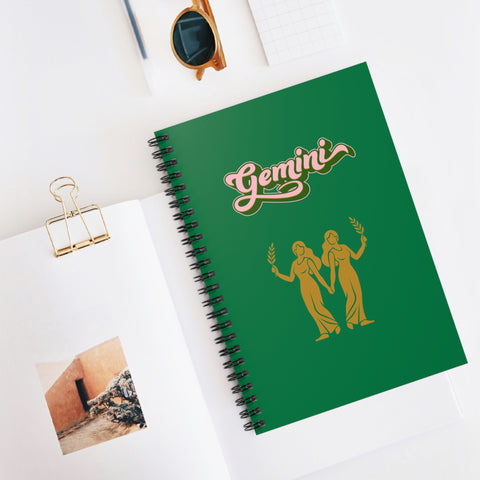 'Gemini' Zodiac Spiral Notebook