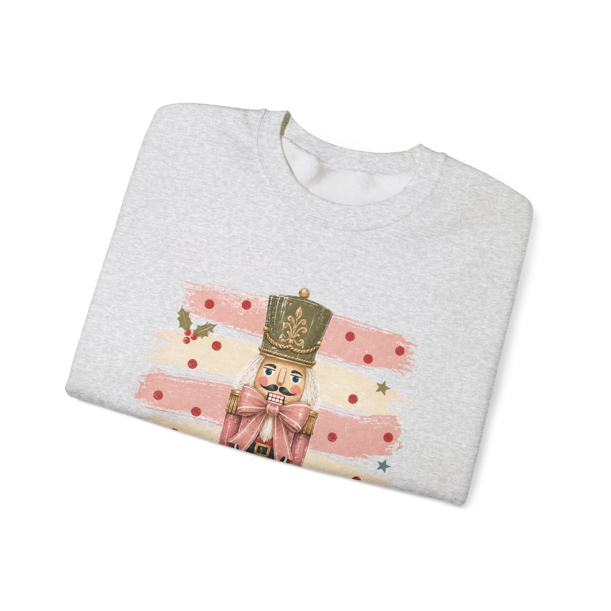 Coquette Nutcracker Sweatshirt, Pink Bow Christmas Crewneck, Nutcracker Christmas Shirt, Girly Holiday Sweatshirt, Vintage Christmas Gift