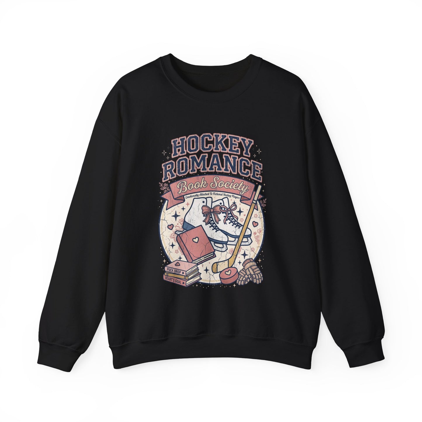 Hockey Romance Sweatshirt, Booktok Hockey Romance Crewneck, Romance Reader Sweatshirt, Cozy Hockey Book Girly Gift