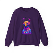 Neon Labrador Reindeer Sweater Sweatshirt | Colorful Dog Christmas Crewneck