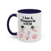 'I Am A Woman In STEM' Astronaut Accent Coffee Mug