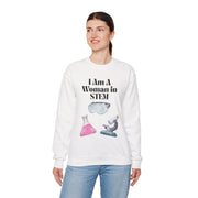 'I Am A Woman In STEM' Scientist Unisex Crewneck Sweatshirt