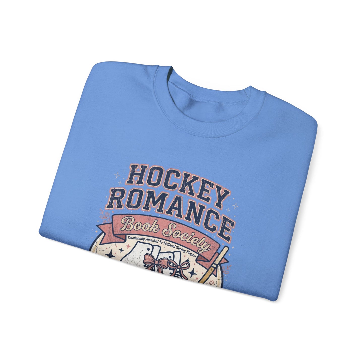 Hockey Romance Sweatshirt, Booktok Hockey Romance Crewneck, Romance Reader Sweatshirt, Cozy Hockey Book Girly Gift