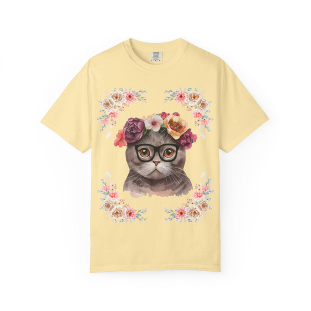 Geeky Goddess Dark Gray Cat Unisex T-Shirt