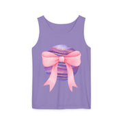 Pink/Purple Planet Wrapped In Bow Unisex Tank Top