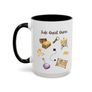 'Side Quest Queen' Accent Coffee Mug