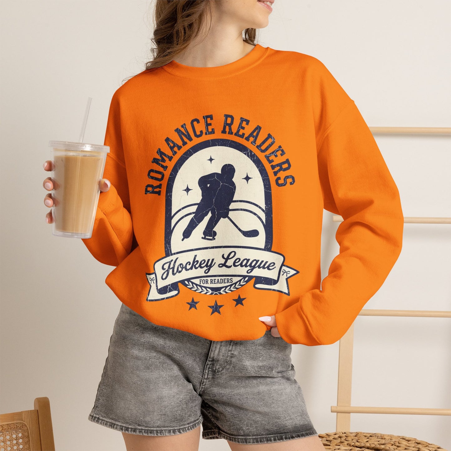 Romance Readers Hockey League Sweatshirt, Hockey Romance Booktok Crewneck, Sports Romance Reader Pullover