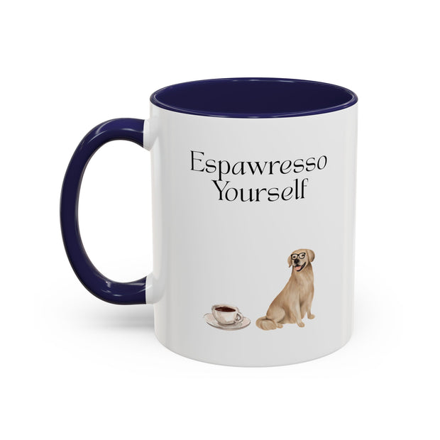'Espawresso Yourself' Golden Retriever Accent Coffee Mug